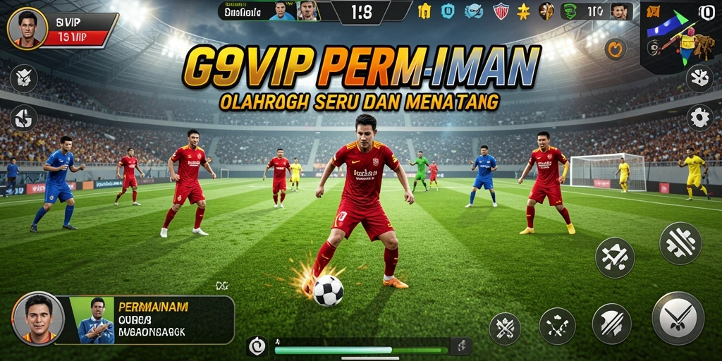 Tampilan gameplay seru dari G9VIP dengan berbagai olahraga.