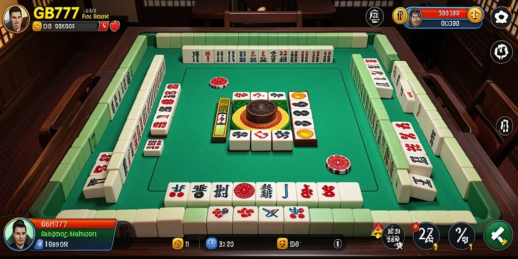 Tampilan screenshot GB777 yang menampilkan aksi seru dalam permainan Mahjong.