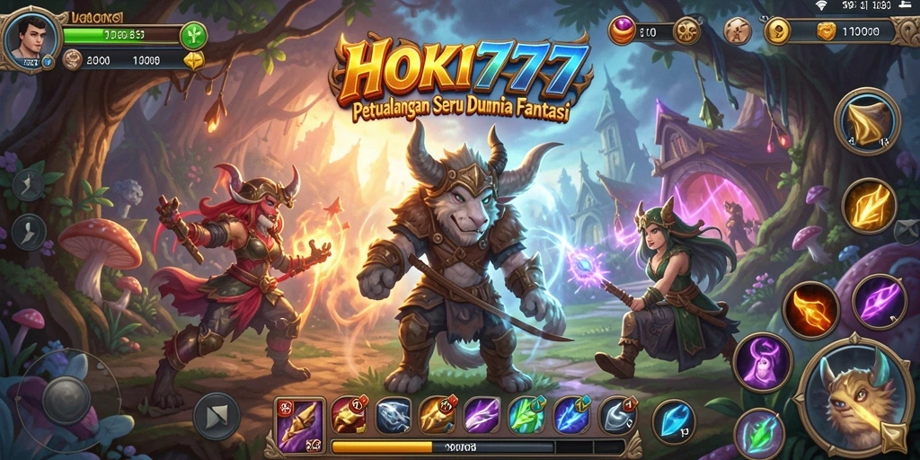 Tampilan menarik HOKI777 dalam permainan petualangan seru.