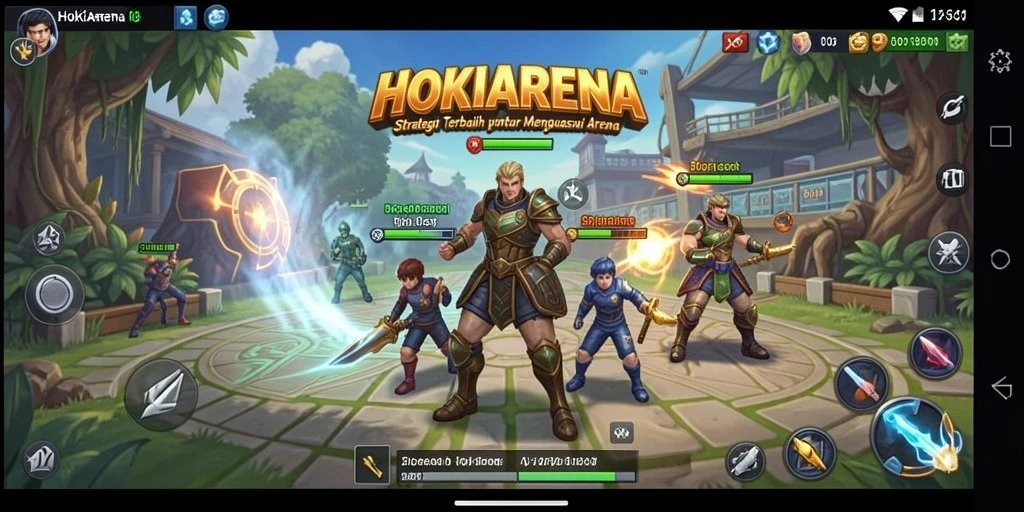 Tangkapan layar gameplay HOKIARENA yang penuh strategi dalam pertempuran.