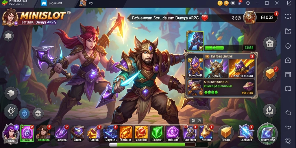 Tampilan menarik dari gameplay ARPG yang menegangkan di MINISLOT.